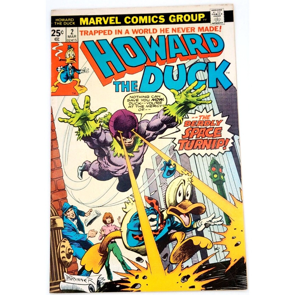 HOWARD THE DUCK #2 (1976) / FN+ / SPACE TURNIP MARVEL COMICS BRONZE AGE